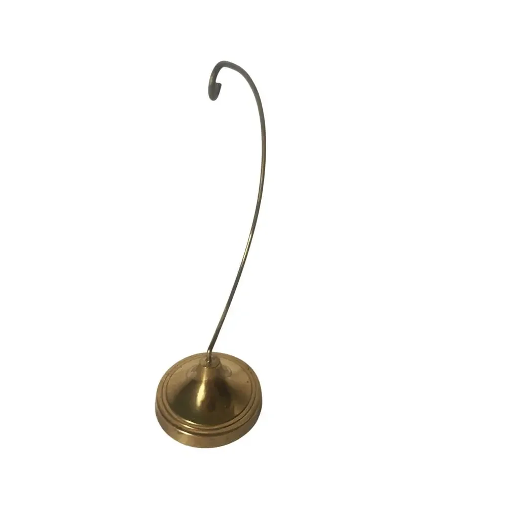 Vintage Pair of Brass Ornament Hangers Stand 6.5